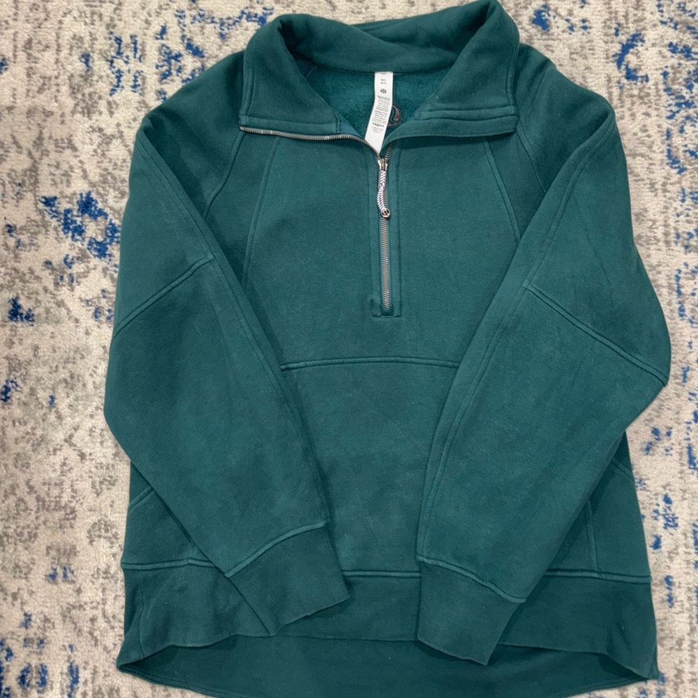 lululemon athletica Teal Zip-Up Sweater